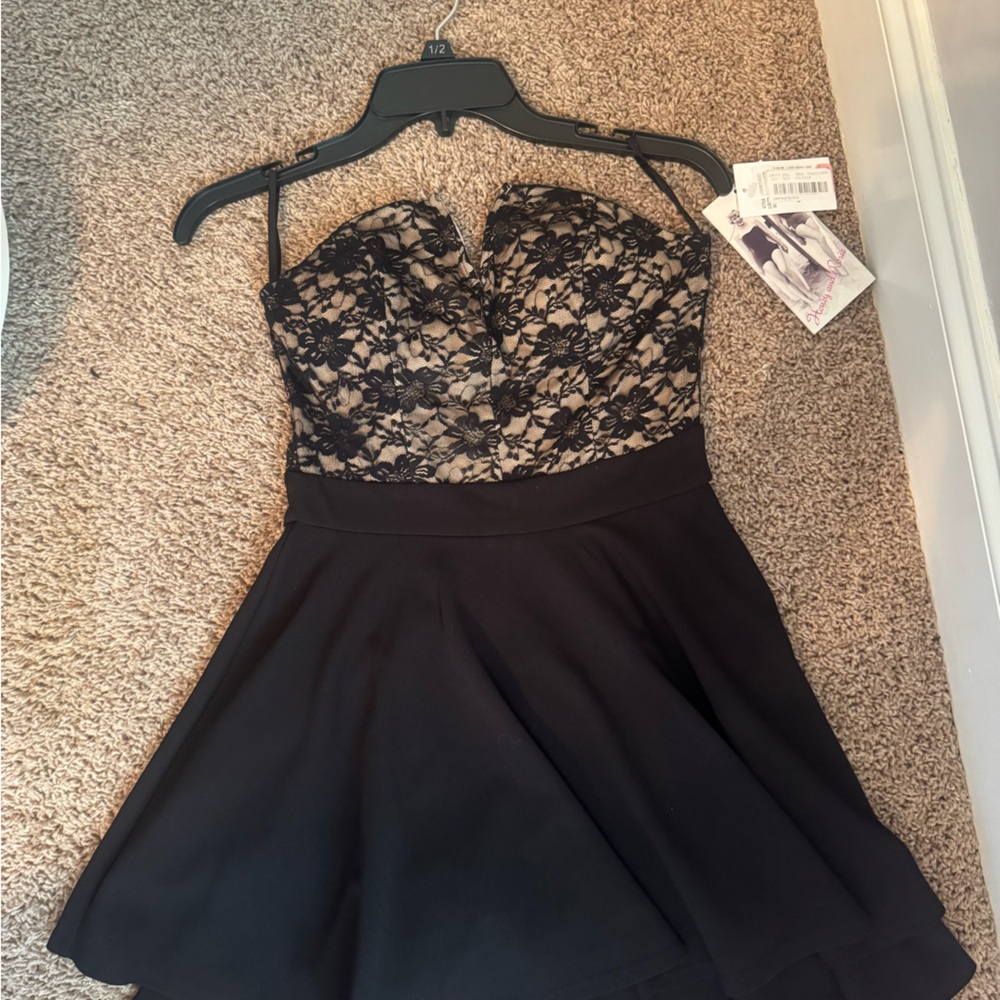 Honey and Rosie Black and Cream Dress